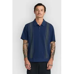 RVCA Ivy League Polo Shirt moody blue Gr. M