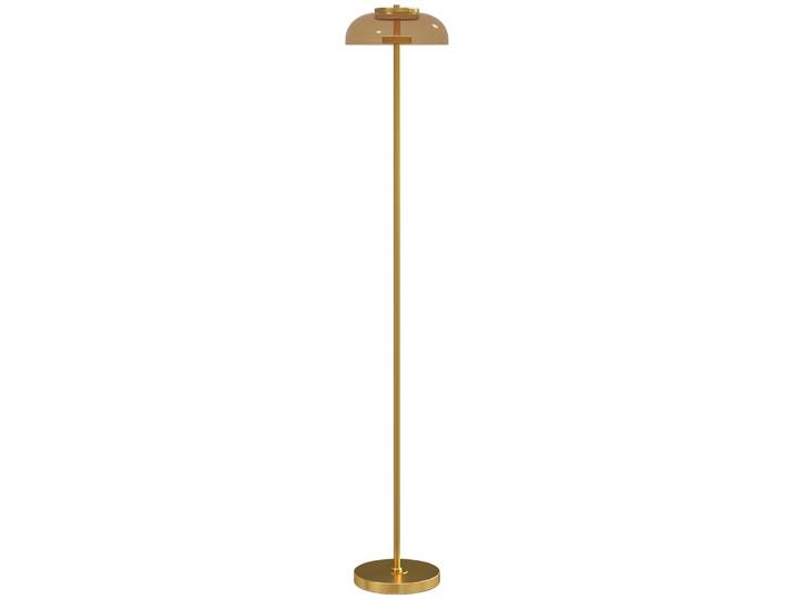 Lampadaire sur pied led lumière chaude 3000 k métal ton laiton