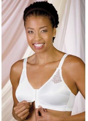 Plus Size Women's Jodee Contemporary Front Hook Bra with Back Hook Adjustments by Jodee in White (Size 44 A)