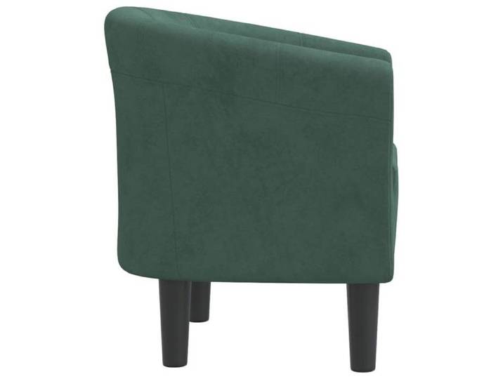 Confortable Chaise cabriolet Capacité de charge max : 110 kg vert foncé velours__26479