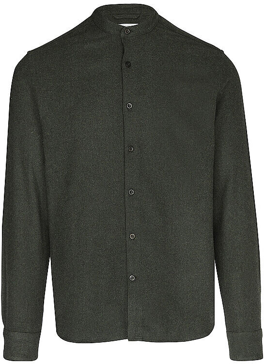 KNOWLEDGE COTTON APPAREL Flanellhemd  dunkelgrün   L L