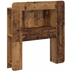 vidaXL Kopfteil-Schrank mit Speicher Altholz Holzwerkstoff