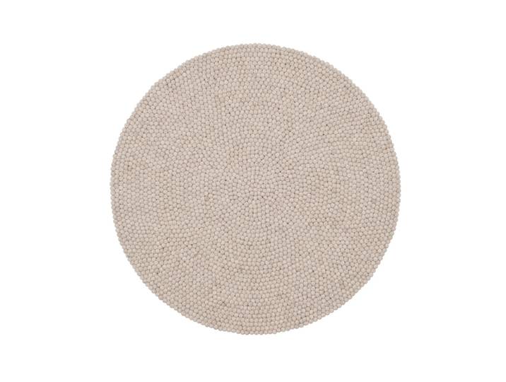 myfelt - Béla Filzkugelteppich Ø 140 cm, beige meliert