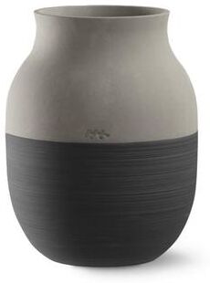 Kahler Kähler Omaggio Circulare Vase, Anthracite Grey