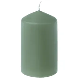 Stumpenkerze 8 cm Wachs Salbei