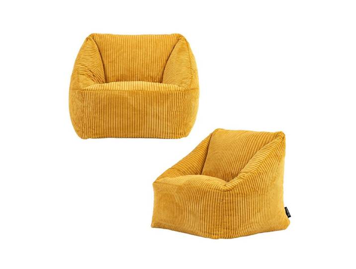 icon Sitzsack Kinder aus Cord Flauschig „Natalia“, 55x44cm, Made in Germany, für Kinderzimmer