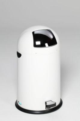 VAR Müllsackständer, 40 l, mit Fußpedal, weiß