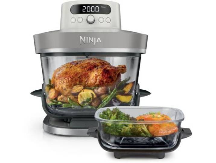 Ninja - Friteuse Sans Huile Crispi Pro 7-En1, 2 Récipients En Verre De 5.7 Et 2.3l, As101eulg Beige
