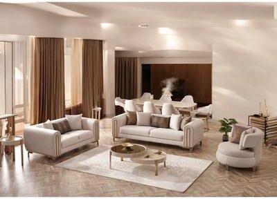 Furnia AirPure 3 Pieces Living Room Sets 1 Sofa 1 Love seat 1 Chair