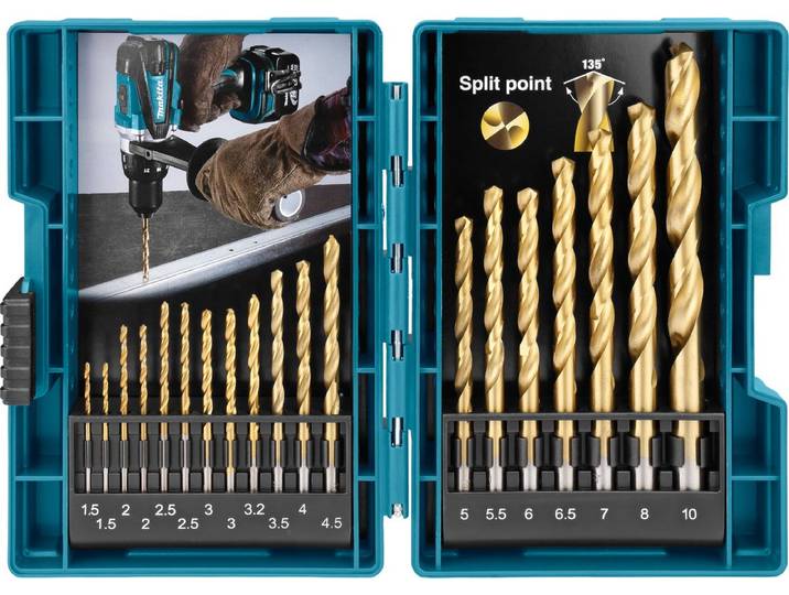 Makita Metaalborenset 19-delig HSS-TiN - D-67527
