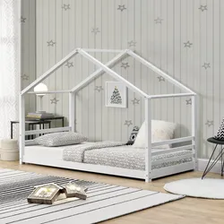 Kinderbett Vardø 90x200cm Weiß [en.casa]