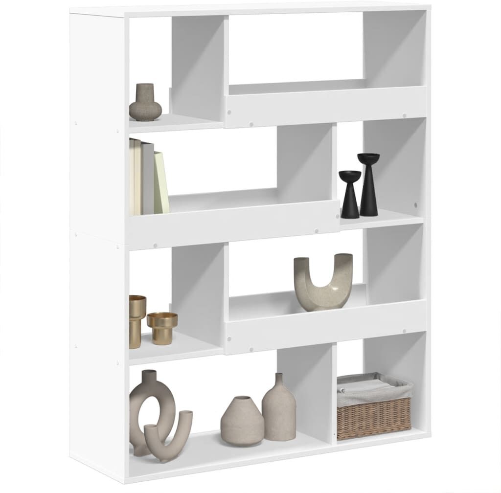 vidaXL Bibliothèque blanc 100x33x125,5 cm bois d'ingénierie