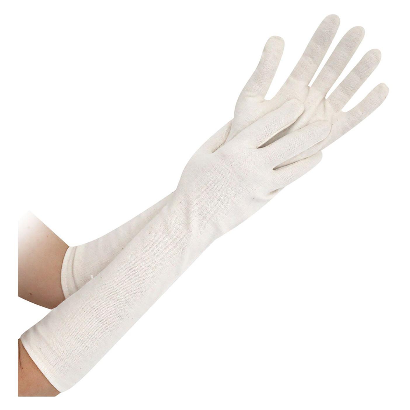 franz mensch Hygostar Baumwoll-Handschuh NATURE 45cm Grösse L, natur, Stück (L) (27208)