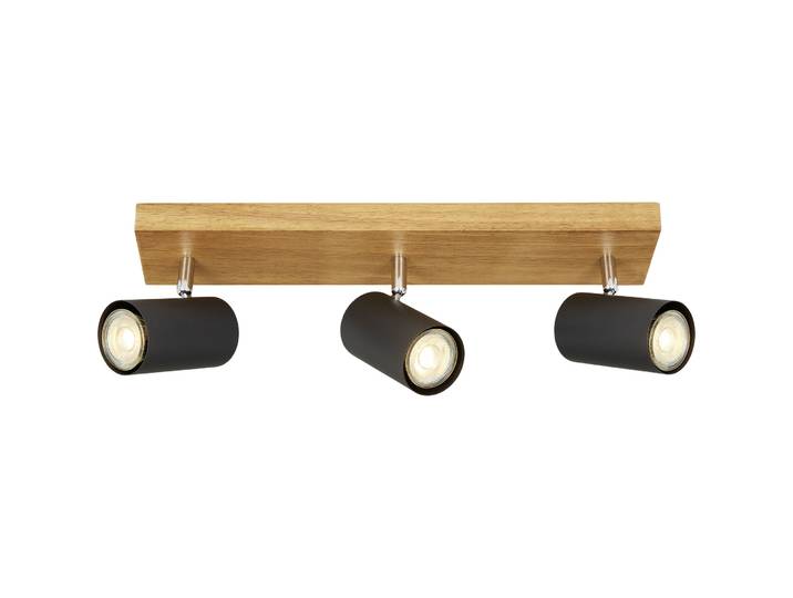 Spot Jasin Braun/Schwarz Holz/Metall B 16 cm