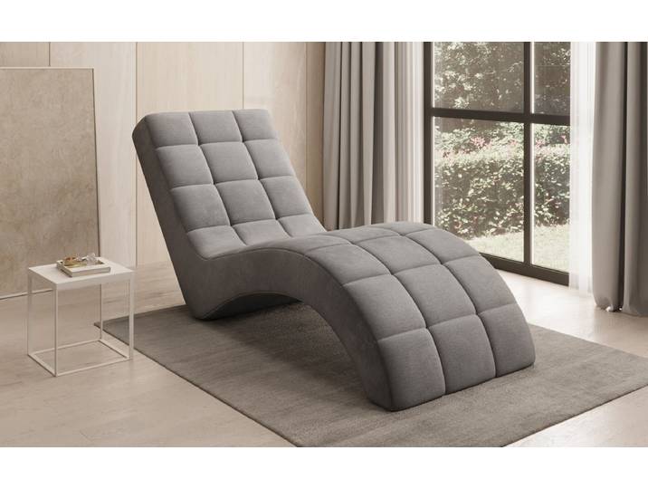 Designer Relax-Liege Nela in Samt - Beige - Samt - Luxusbetten24
