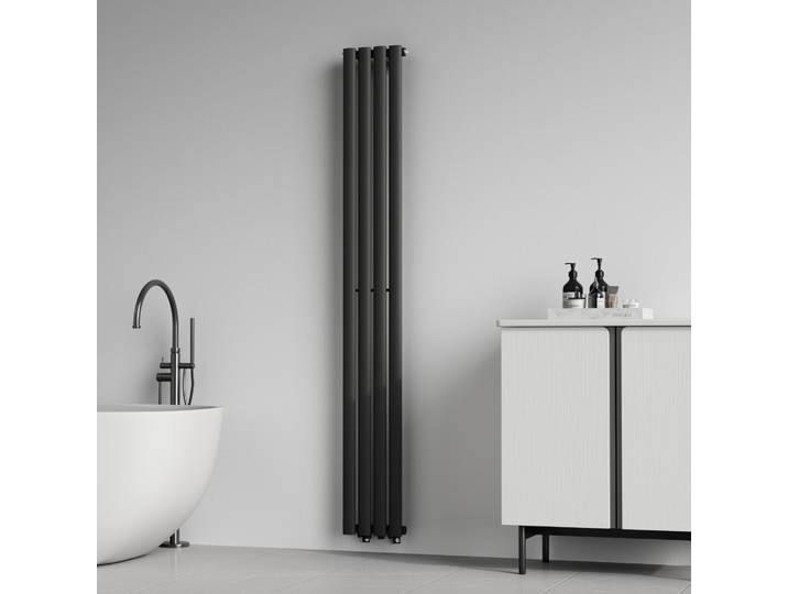 Radiateur tubulaire 'Nore' noir 180x24cm monocouche 484W