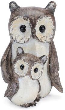 Melrose International Woodland Owl with Baby Figurine (Set of 4)