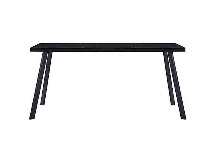 HKLGBVCR Esstisch, Schwarz, 180 x 90 x 75 cm, Hartglas