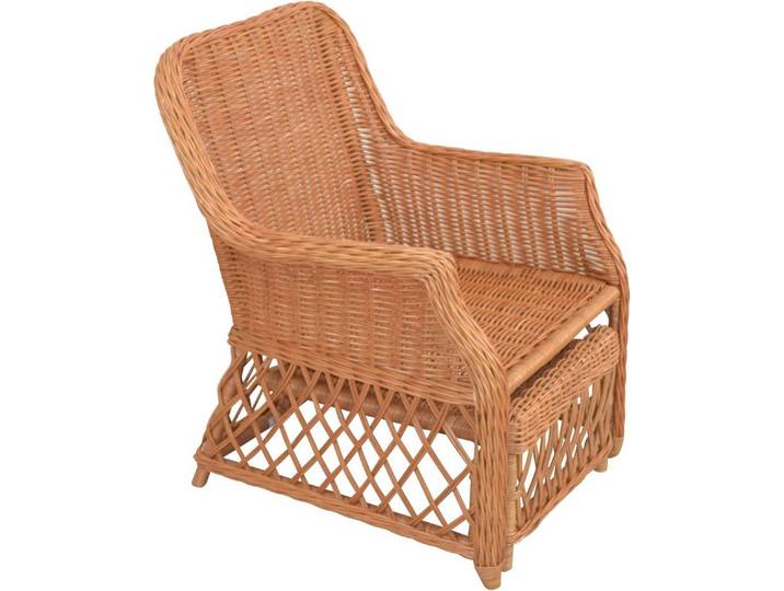 Home affaire Rattanstuhl, Handarbeit, Maße (B/T/H): (67/75/91)