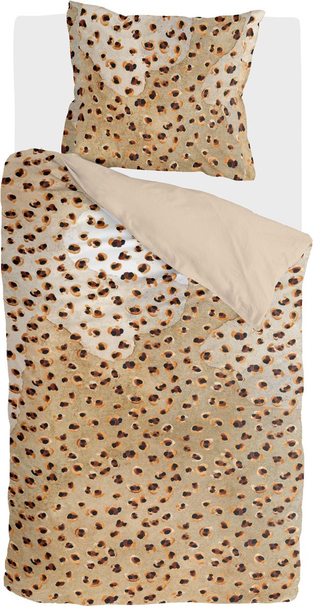 Walra Dekbedovertrek Wild Animal - Toffee - 140 x 220 cm - 100% Katoen