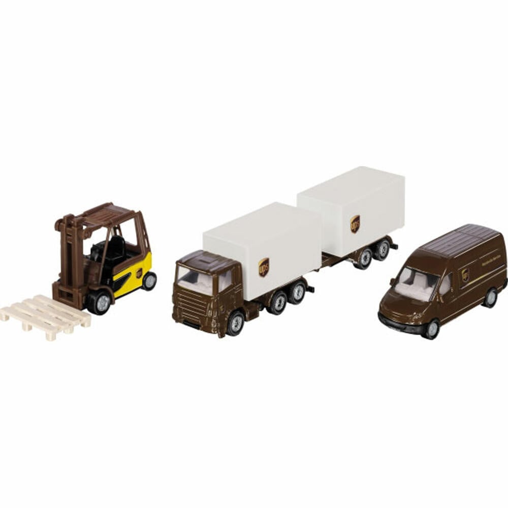 Siku 6324 UPS Logistics Set Vrachtwagen - Bruin