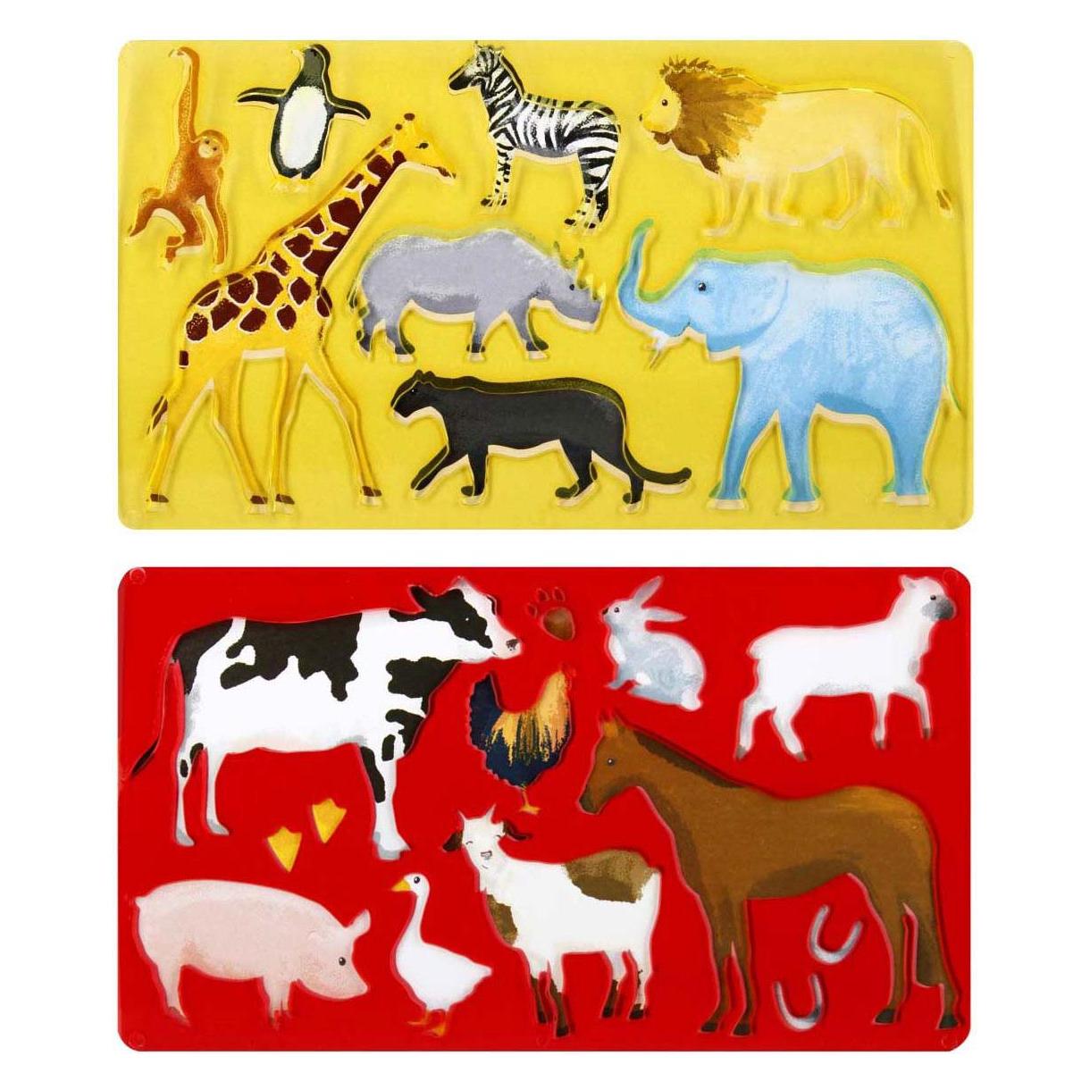 Starpak Zeichenschablone aus Kunststoff - Tiere 2-tlg (47423031)