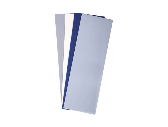 Rayher Wachsfolie in Blautönen 20 × 6.5 cm 4 Stück