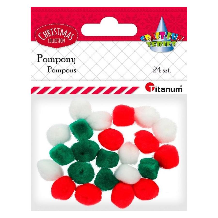 Titanum Acryl-Pompons Mix 24 Stk. (52524399)