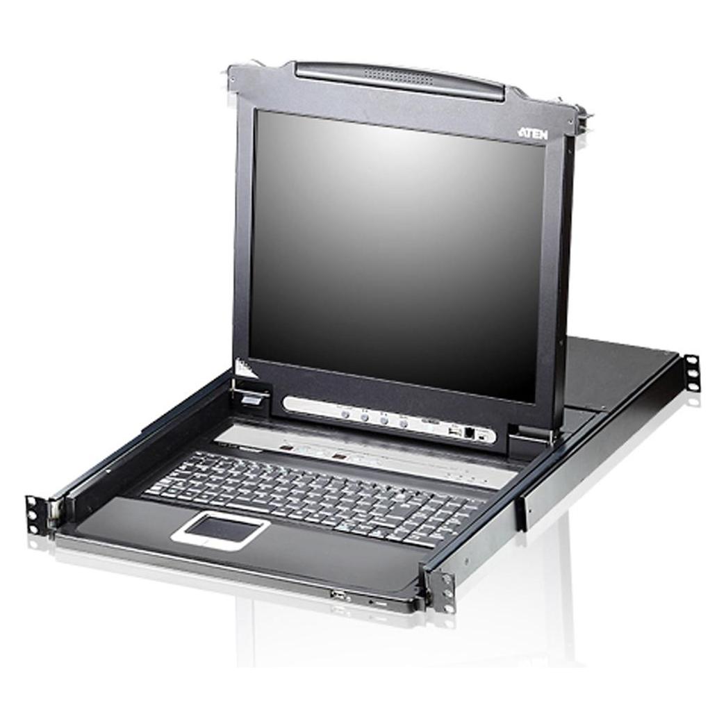 Aten CL5708N FR KVM-Switch 8-Port 19"-LCD Single Rail (PS/2-USB VGA) FR-Layout (CL5708N F)