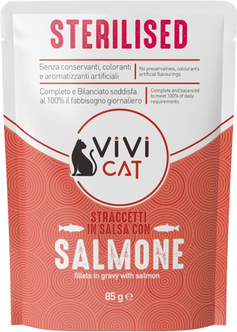 ViVi Cat Sterilised Busta Multipack 28x85G SALMONE
