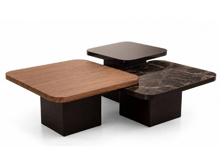 JVmoebel Couchtisch Couchtisch Robust Dunkelbraun Luxuriös Mehrstufig Kontrastreich Robust, Made in Europa