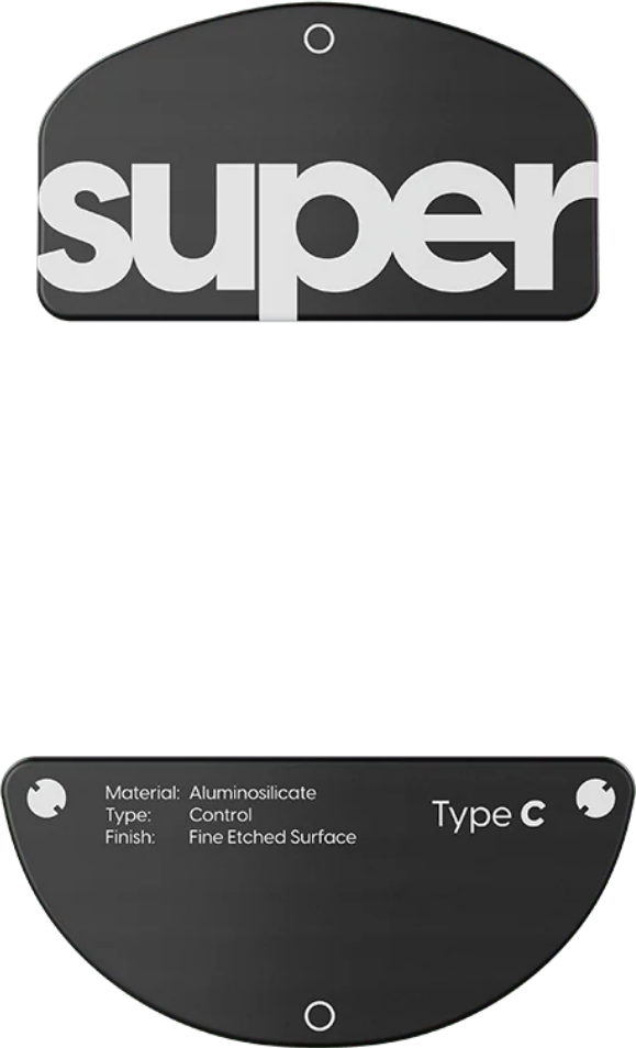 Superglide Glass Skates Type-C För Susanto-X - Svart