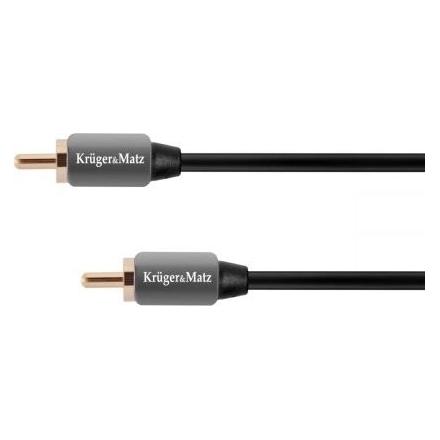 Krüger&Matz Kabel Kruger&Matz RCA (Cinch) - RCA (Cinch) 1m szary (KM0301) (Cinch Kabel) (KM0301)