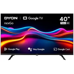 DYON nexGo 40F Smart LED TV 40 Zoll (100 cm), 1.920 x 1.080 Full-HD, Smart Porta, Google Playstore, Google Assistant, Triple Tuner, CI+