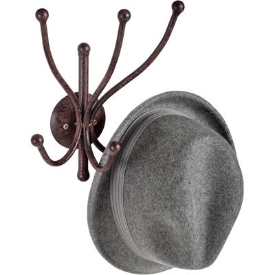 Garderobenhaken AMBIENTE HAUS, braun, B:20cm H:25cm T:12cm, Eisen, Garderobenhalter, Garderobenhaken