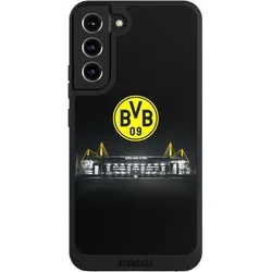 Nivocase Handyhülle für Samsung Galaxy S22+ Hülle NIVOpure Case Schwarz BVB Borussia Dortmund Stadion (Samsung Galaxy S22+), Smartphone Hülle, Schwarz