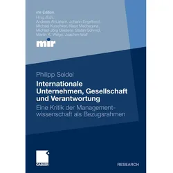 Internationale Unternehmen, Gesellschaft und Verantwortung, Fachbücher von Philipp Seidel