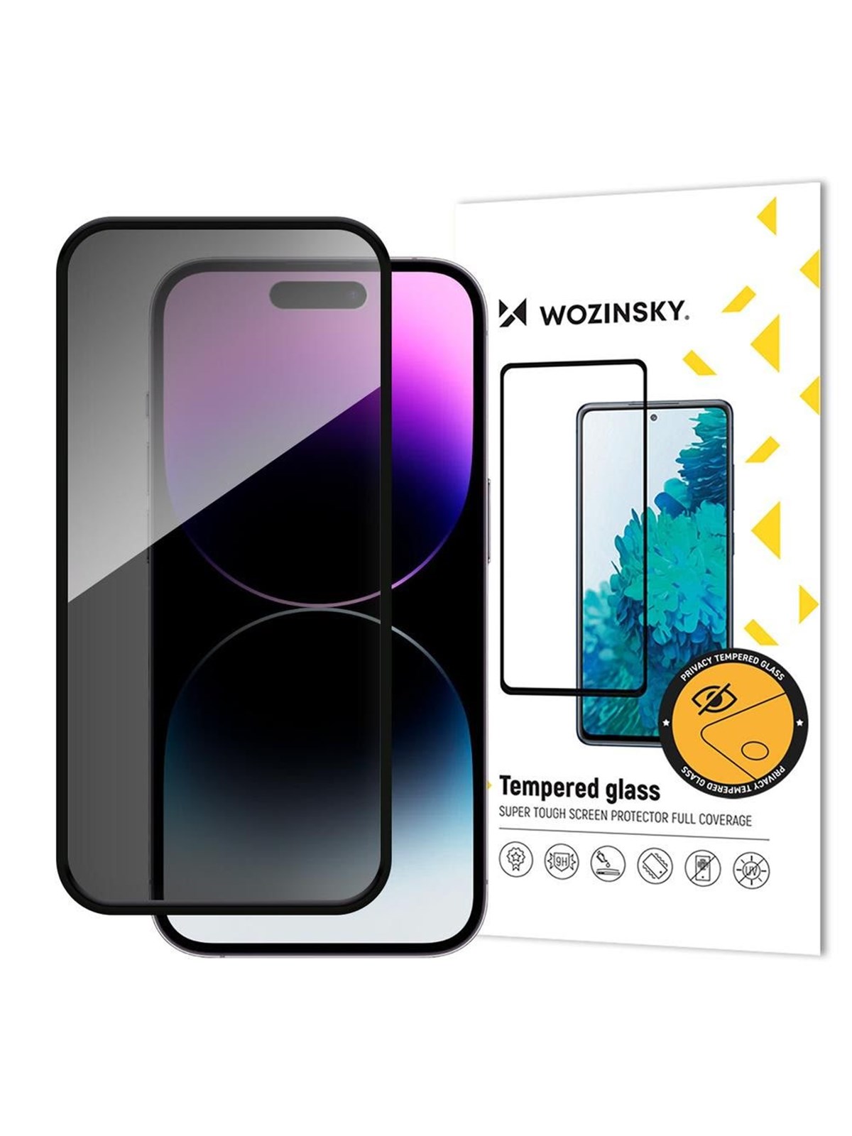 Wozinsky Privacy Glass Tempered Glass Privatizing With Anti-Spy Filter For iPhone 16