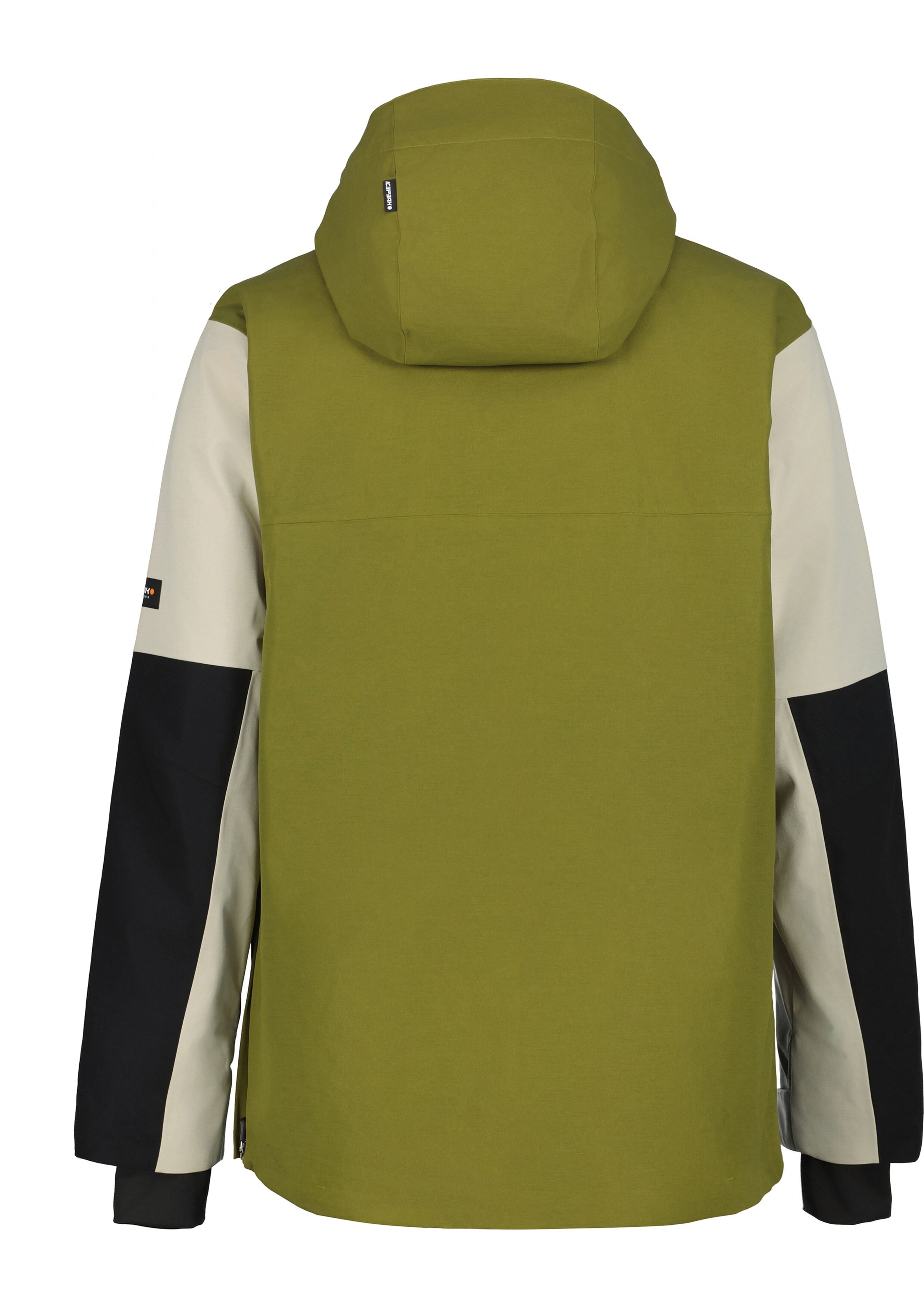 Skijacke ICEPEAK "ICEPEAK CHARLTON", Herren, Gr. 58, grün (olive), Obermaterial: 100% Polyester. Futter: 100% Polyester. Wattierung: 100% Polyester, hoch geschlossener Ausschnitt, mit Windstopper,mit verstellbarem Klettverschluss, Jacken Skijacke, mit ver
