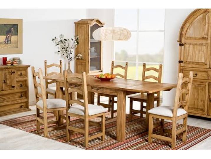 1a Direktimport Mexico Möbel Esstisch Küchentisch - Pinie Massivholz - Landhausstil - aus Mexiko