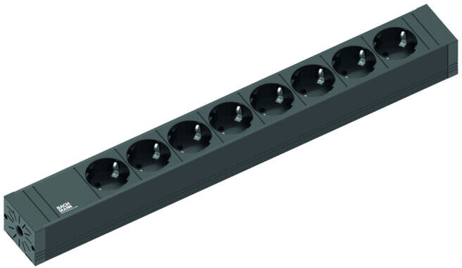 Bachmann Multiprise 8x prise de courant avec terre 2 m 420.0019 (420.0019)