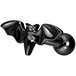 Titan Ohrpiercing mit Innengewinde FLEDERMAUS