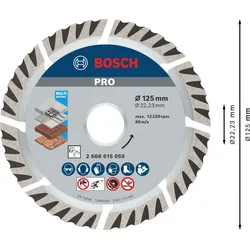 BOSCH Diamant-Trennscheibe Standard for Universal