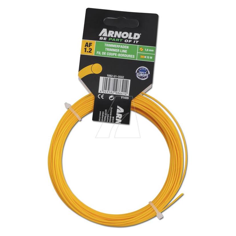 Arnold Copolymer Trimmerfaden, Rund 1,6 mm, 15 m (Rasentrimmer) (1082-U1-0002)
