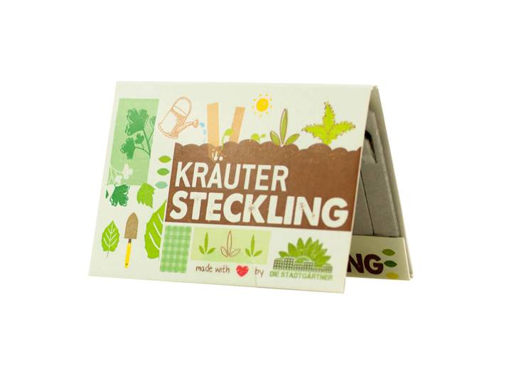 Kräuter Steckling, Karte mit 10 Saatgut Stiften