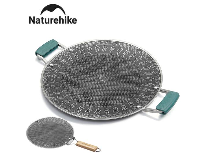 Naturehike – plaque de cuisson médicale en acier inoxydable, fond en nid d'abeille, charbon, conception antiadhésive, meubles d'extérieur, plaque de cuisson universelle