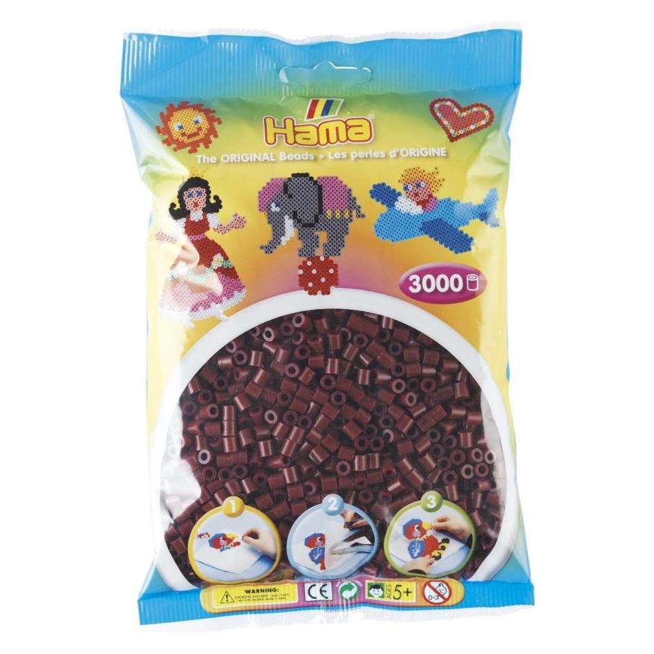 Hama Beads 201-30, Burgund, Rohrförmige Perle, 3000 Stück(e) (028178201302)