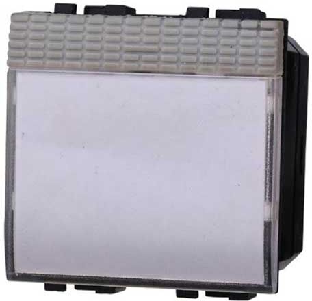 Ettroit Pulsante Portanome 2p 10a 250v Compatibile Bticino Livinglight Colore Tech