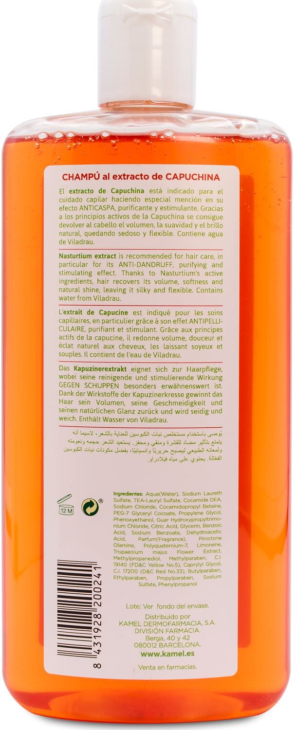 Kamel champú al extracto de capuchina 500 ml
