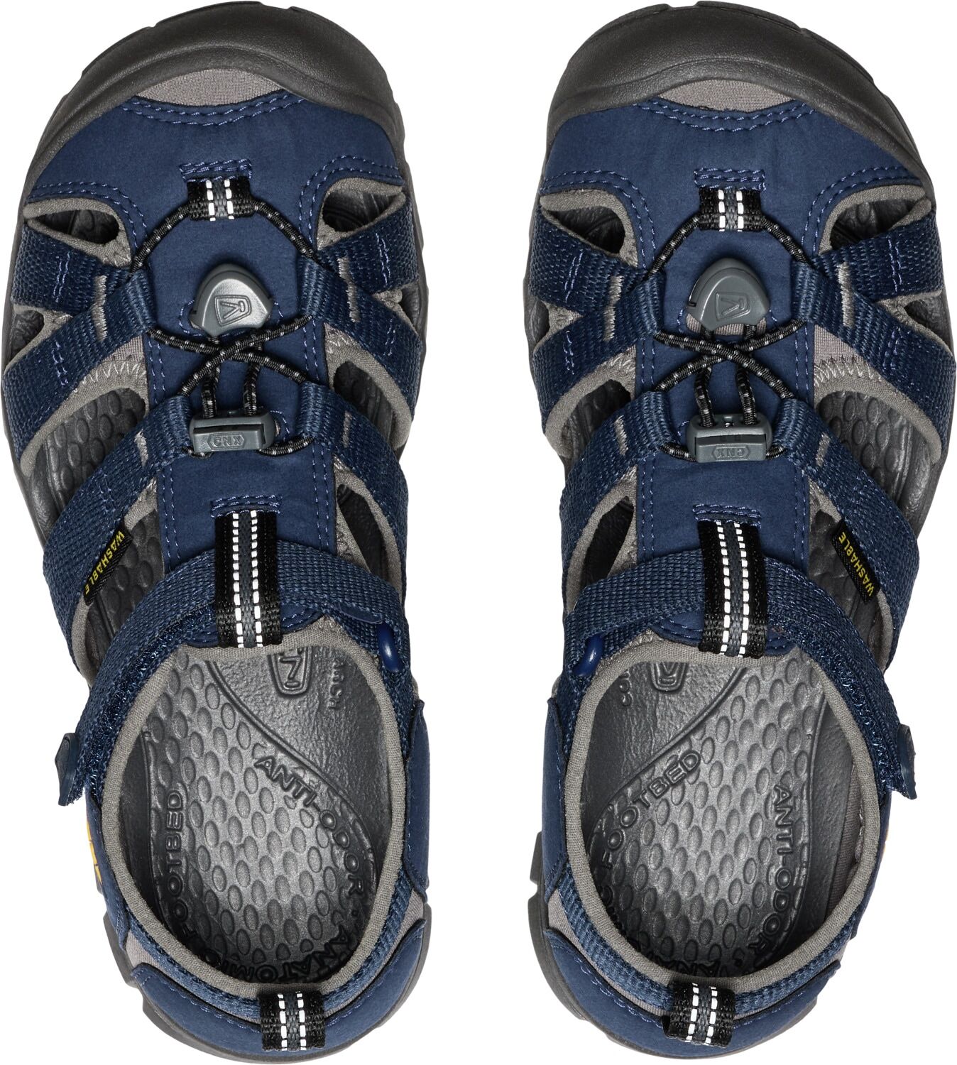 Sandale KEEN "SEACAMP II CNX", Mädchen, Gr. 37, blau (naval academy, drizzle), Synthetik, Schuhe Sandale naval academy, drizzle 37